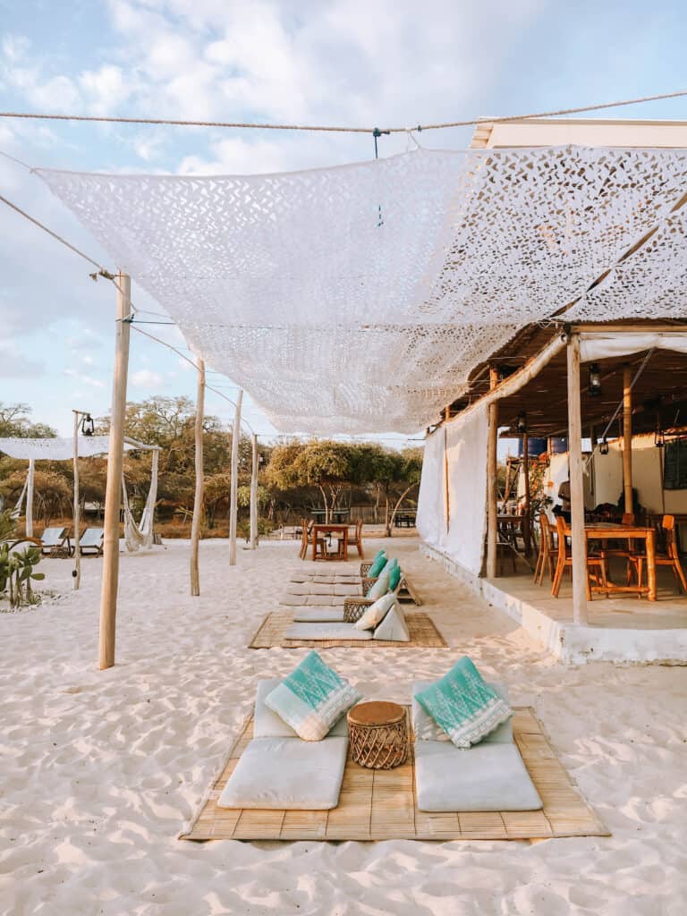 Komodo Le Pirate Island Beach Bar Seating Area