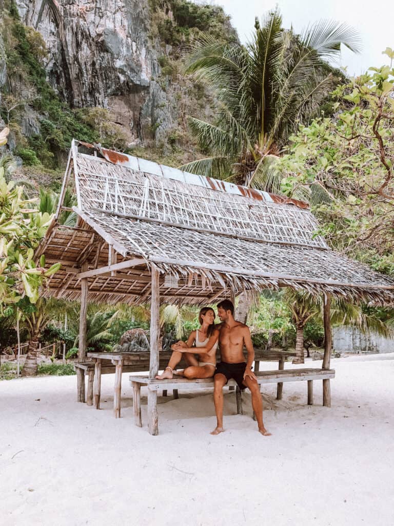 Coron Black Island Beach Hut Couple