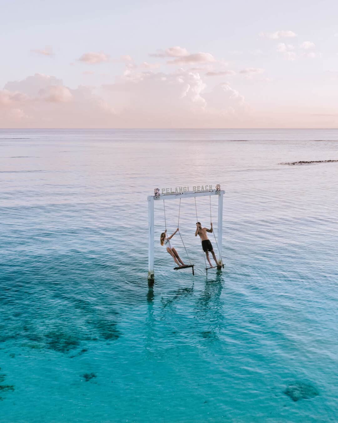 Gili Air Pelangi Beach Swing Couple