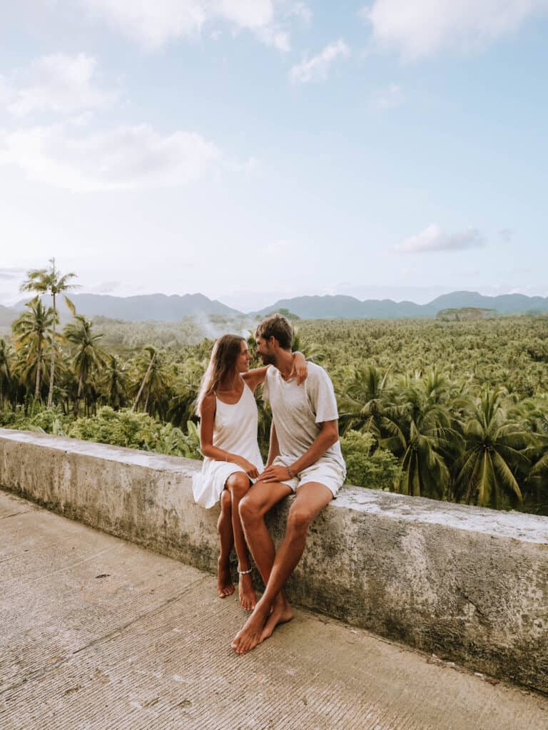 Siargao Palm Tree Viewpoint Couple