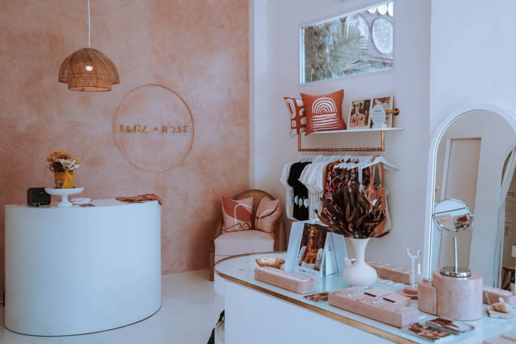 shop interior la luna rose canggu