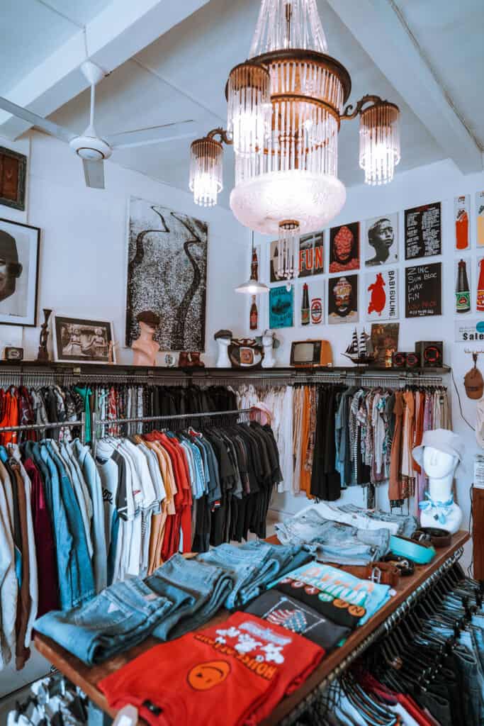 Shop interior One Love Second Hand Canggu