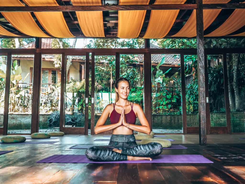 Women doing Yoga