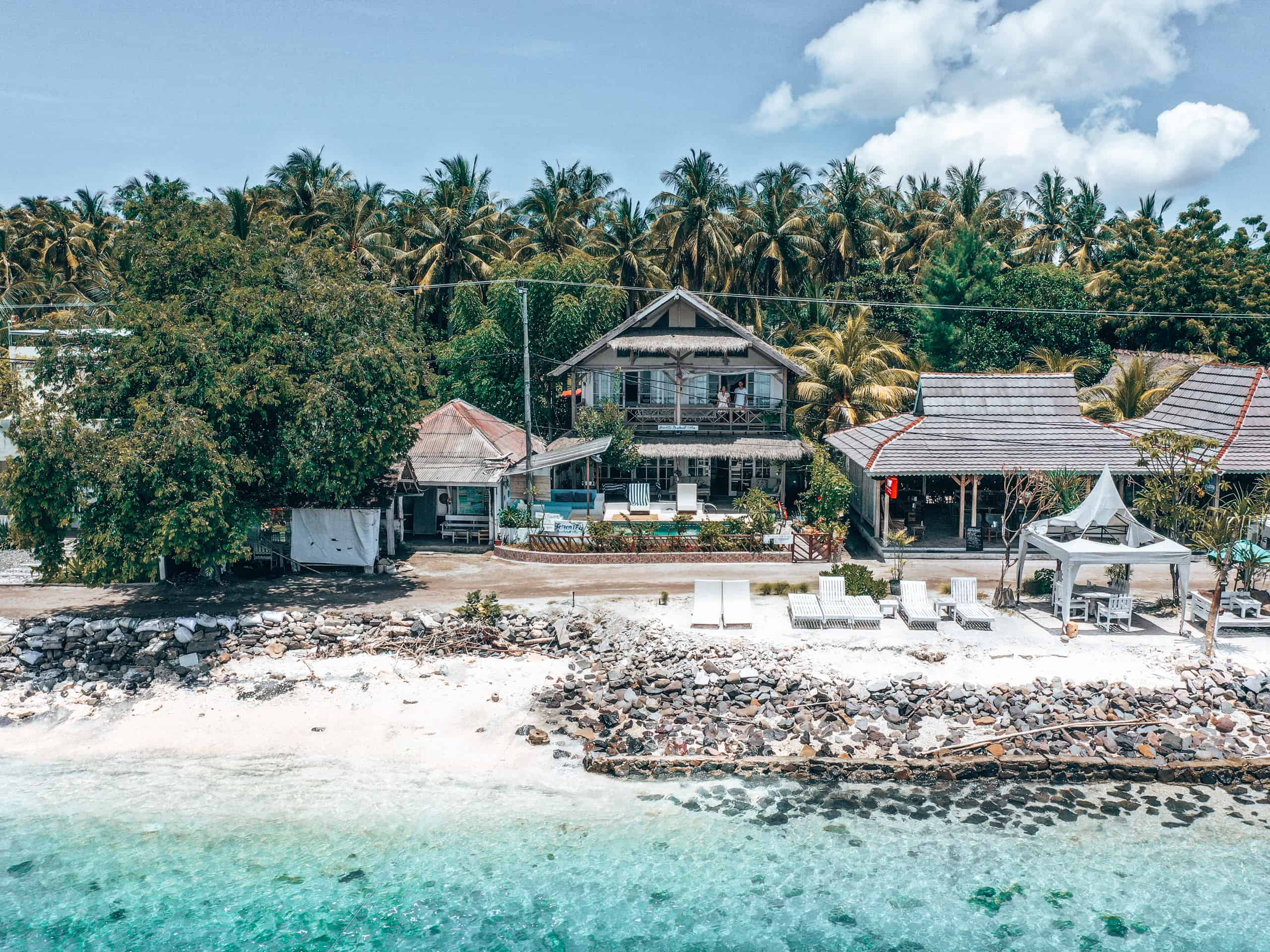 Serenity Beachfront Villa on Gili Air