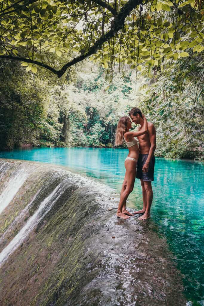 Couple at Kawasan Falls Cebu Philippines