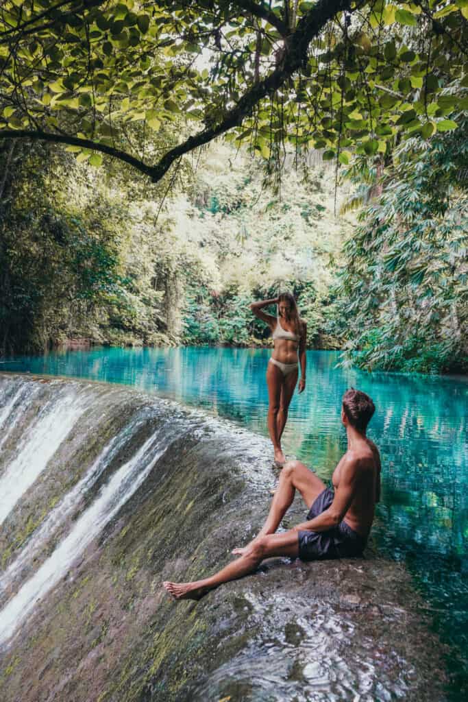 Couple at Kawasan Falls Cebu