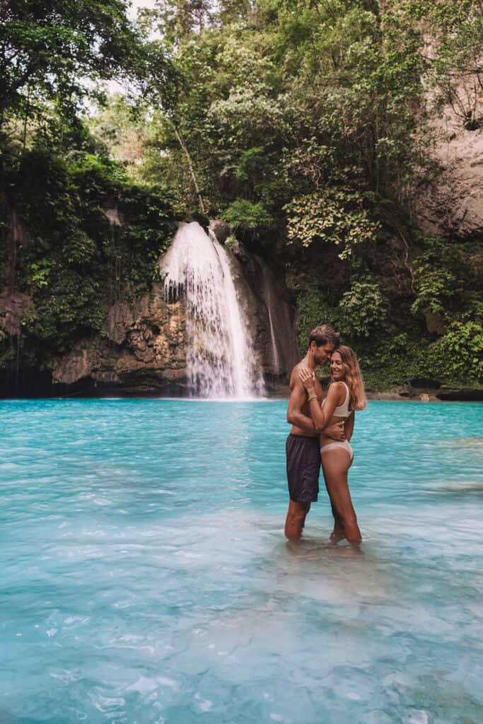 Couple at Kawasan Falls Cebu