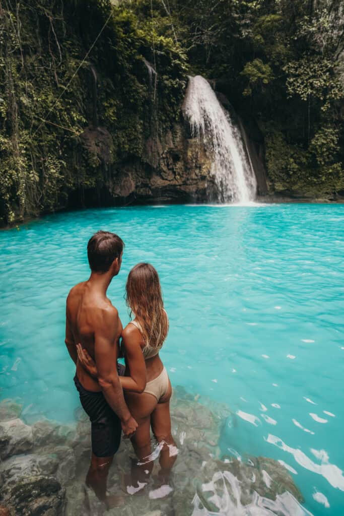 Couple at Kawasan Falls Cebu