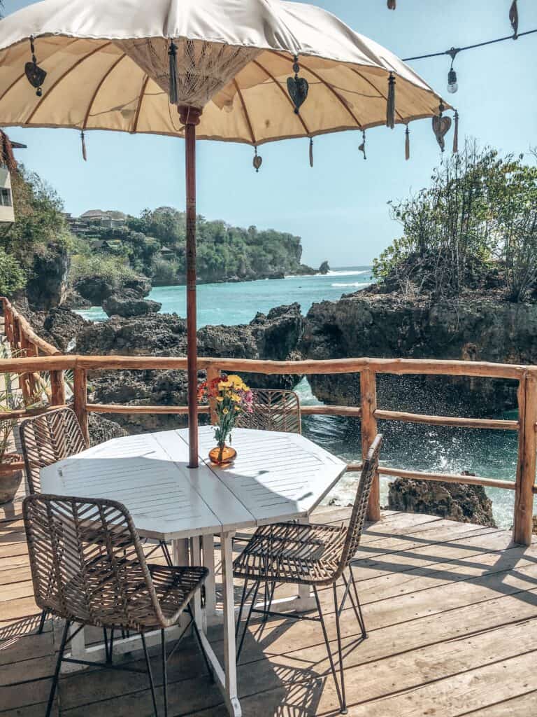 Seating area at Le Cliff Uluwatu Bali