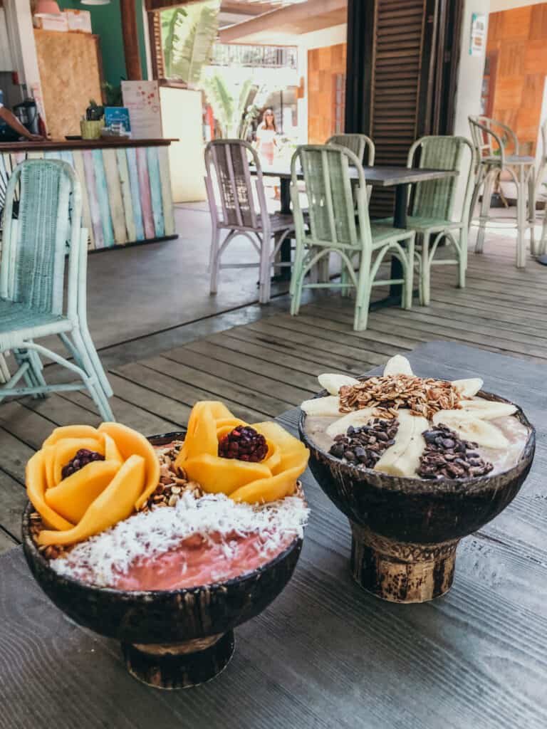 Smoothie Bowls at Shaka at Lio Beach El Nido Philippines