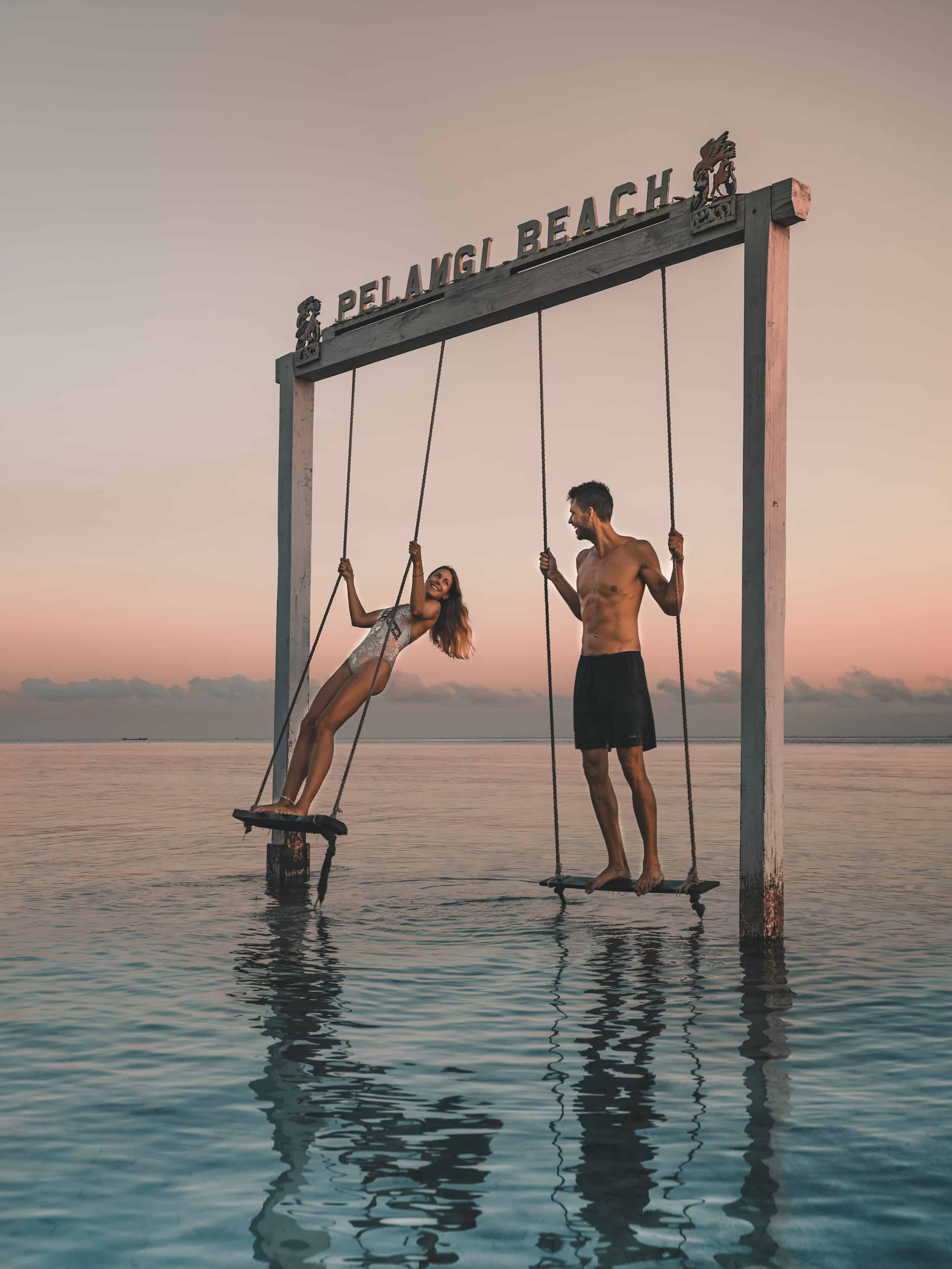 Swing at Pelangi Beach on Gili Air