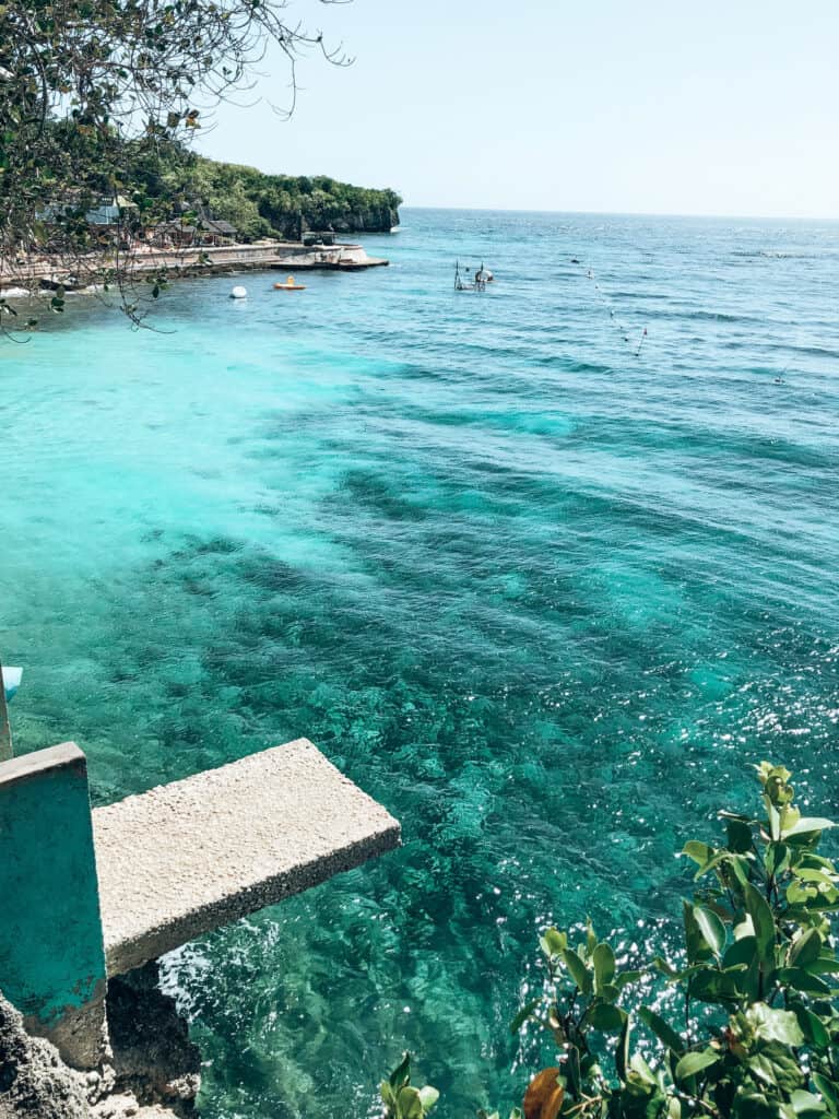 Cliff springboard at Salagdoong Beach