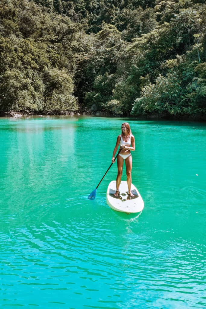 Sugba Lagoon Siargao Women on Sup