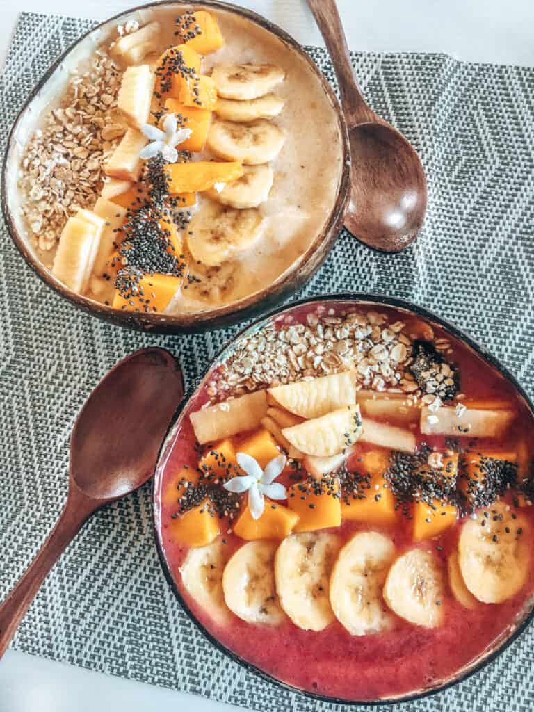 Smoothie Bowls at Summer Cafe in Coron Philippines
