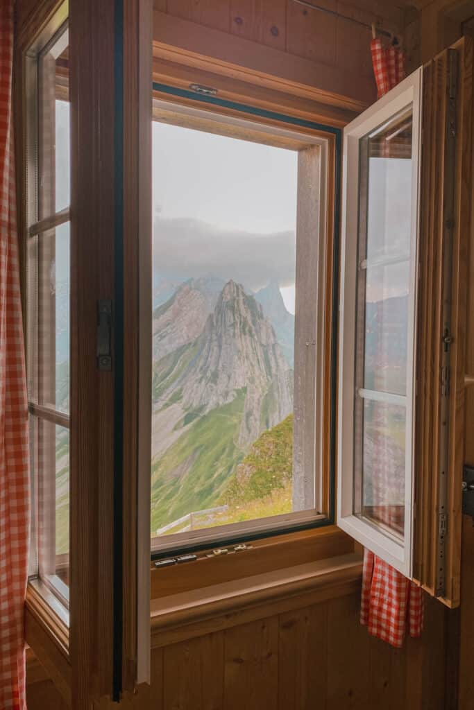 Switzerland Appenzell Berggasthaus Schaefler Window