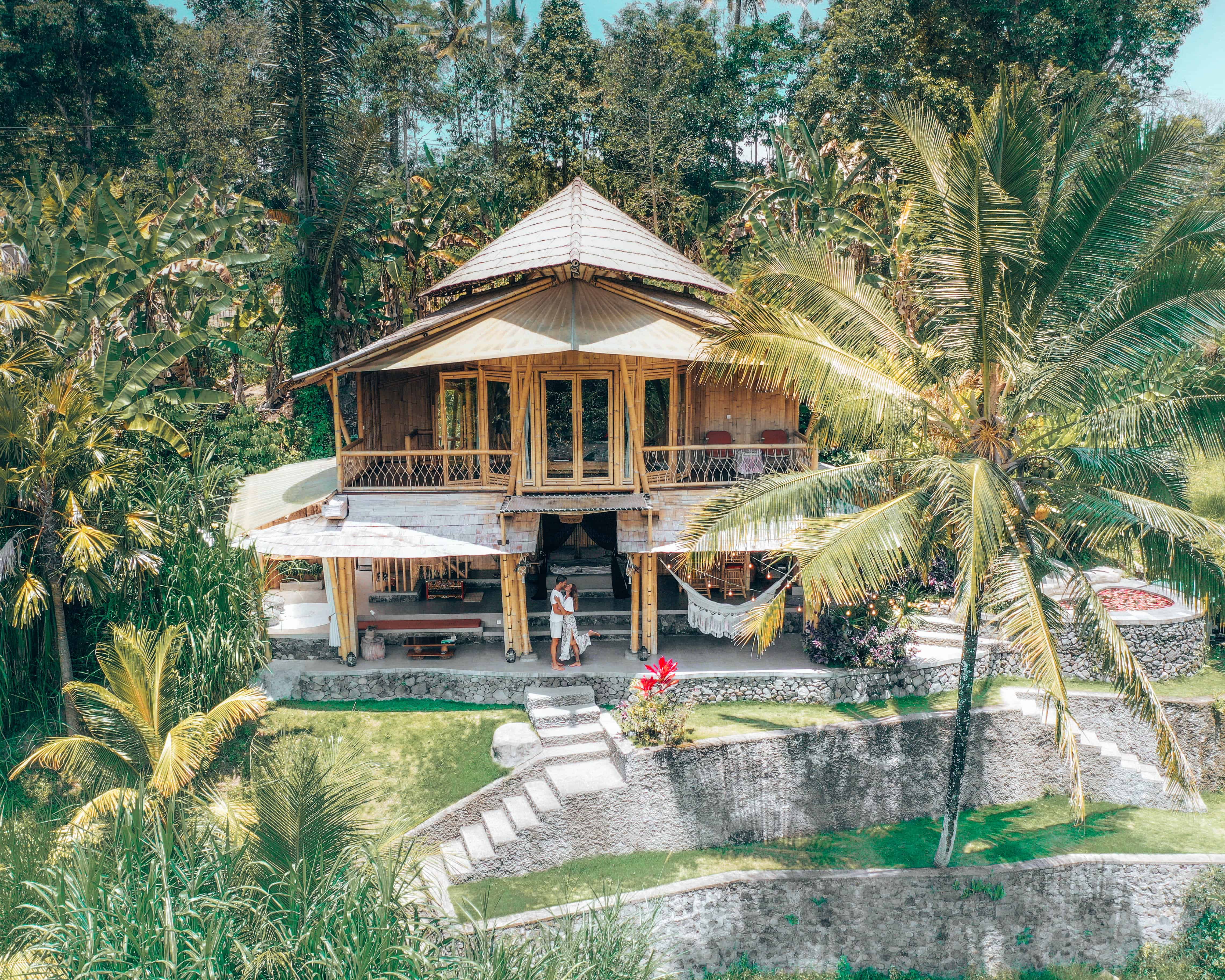 Camaya Bali Bamboo House Drone view