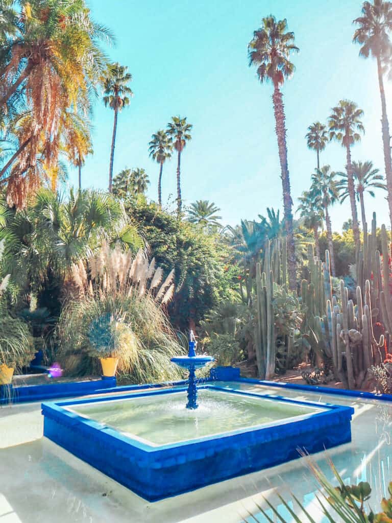 Marrakesh Yves Saint Laurent Museum Fountain