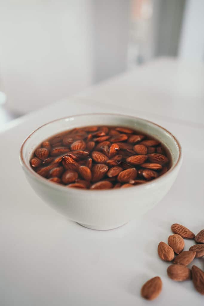 Cup Soaking Almonds