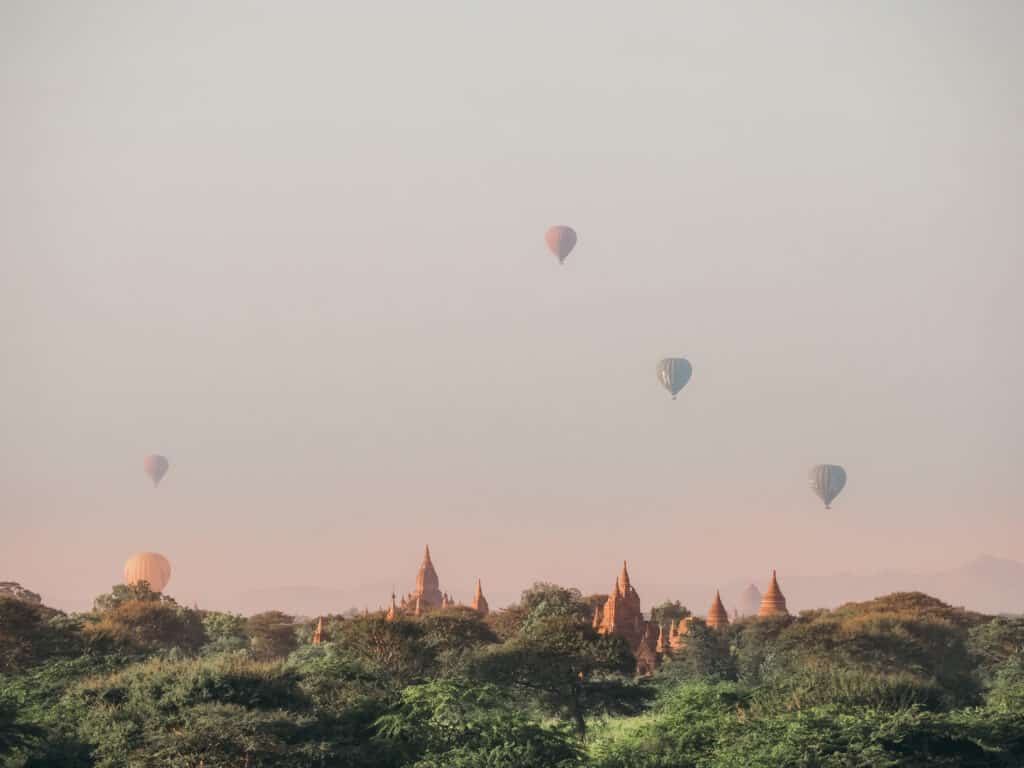 Balloons over Bagan Myanmar