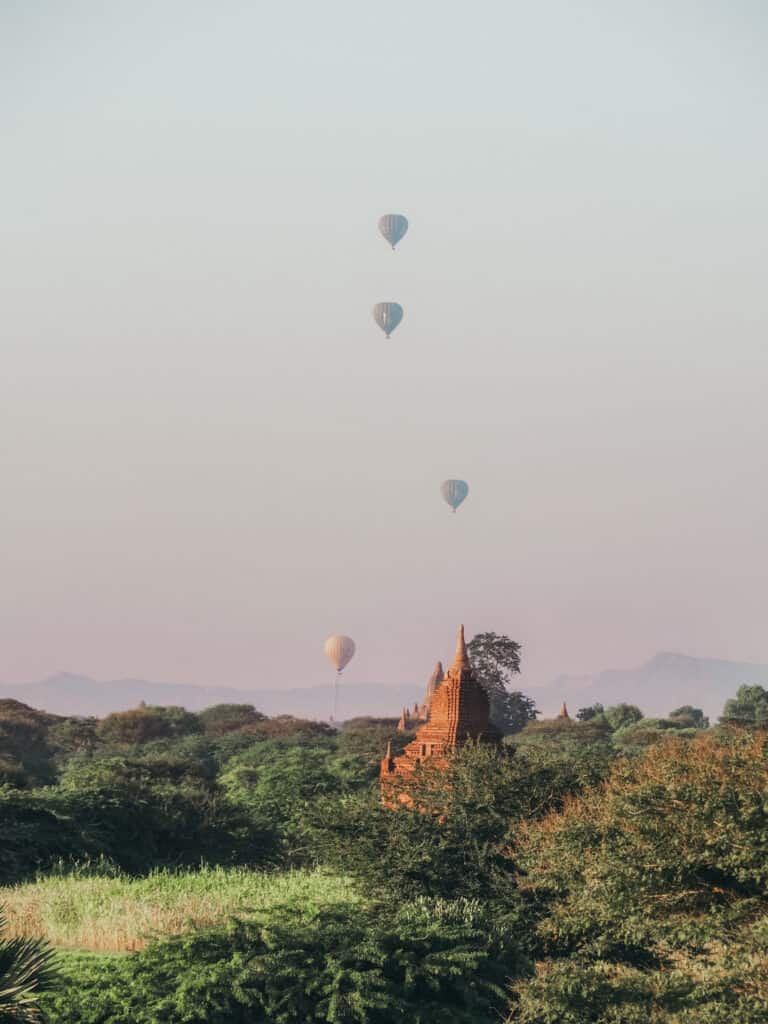 Balloons over Bagan Myanmar