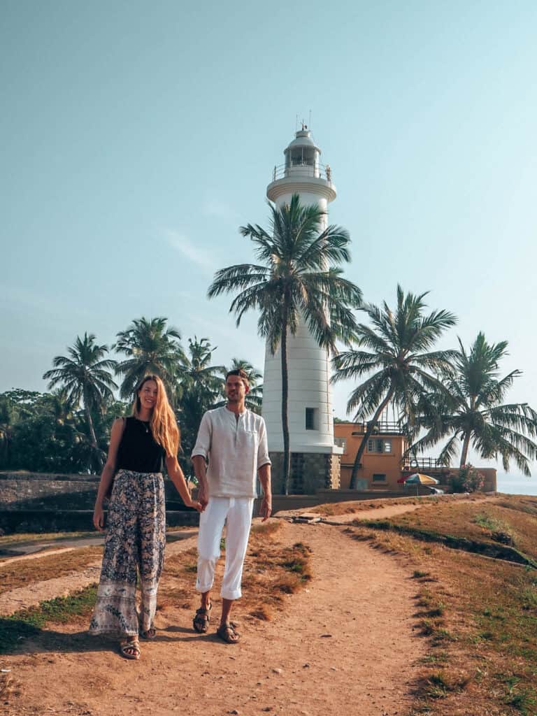 Galle Fort Lighthouse Couple