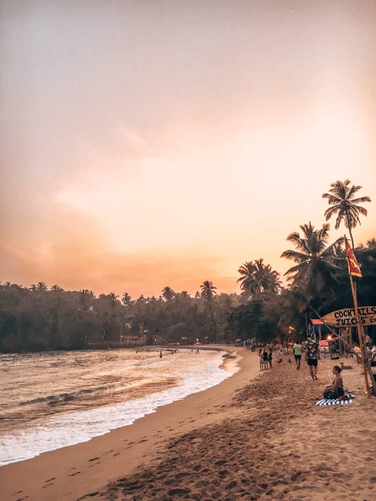 Hiriketiya Beach Sunset