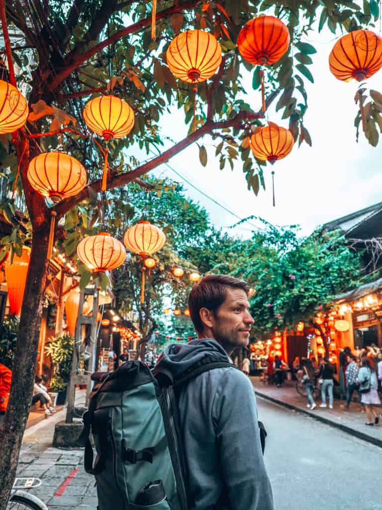 Hoi An Lanterns Street Man