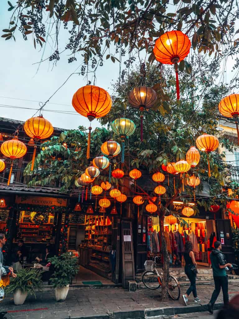 Hoi An Street with lanterns