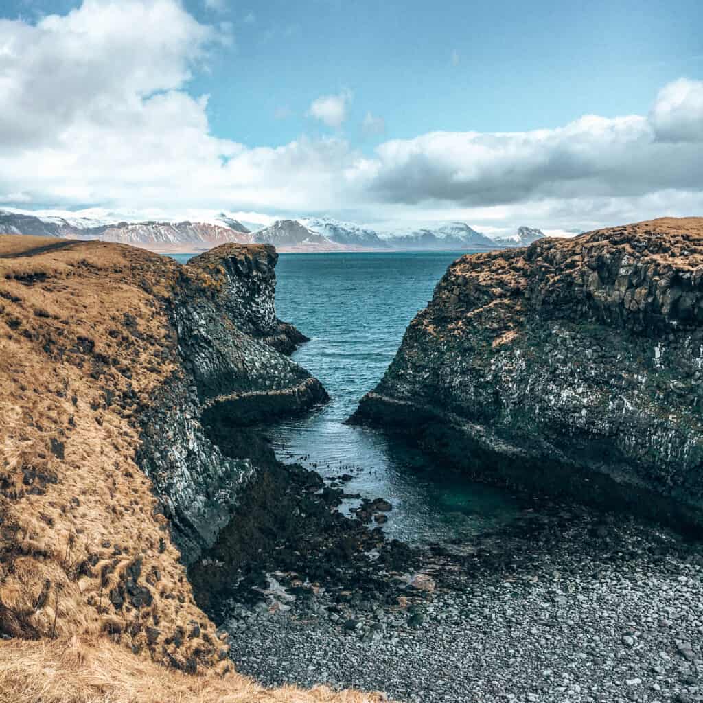 cliffs arnarstapi iceland