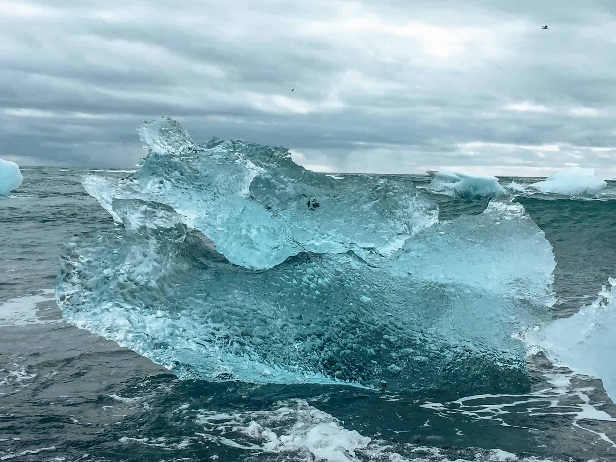 Jokulsarlon ice formation iceland