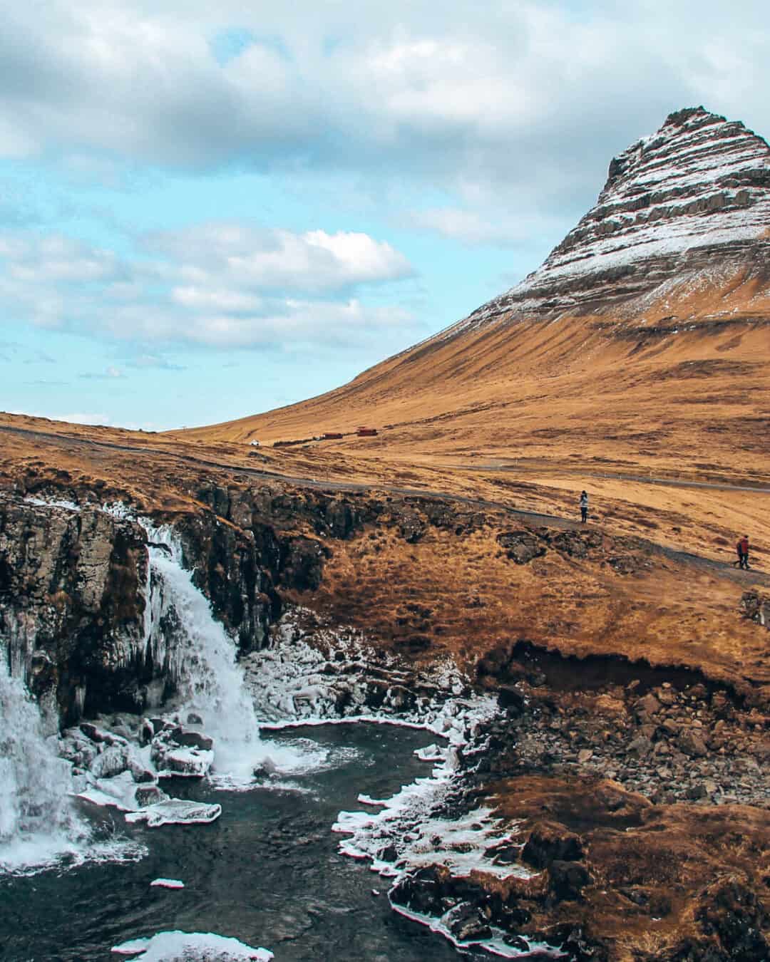 Kirkjufellsfoss Mountain Waterfall Iceland
