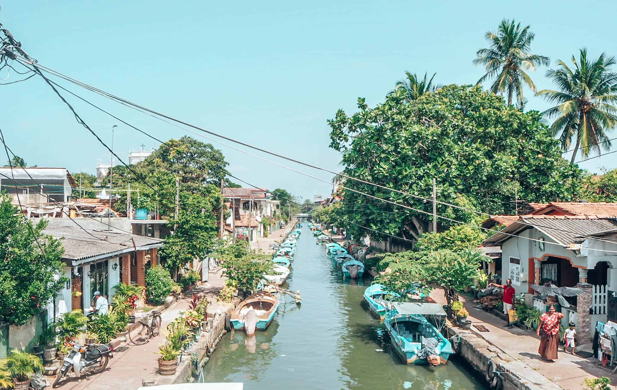 River in Negombo Sri Lanka