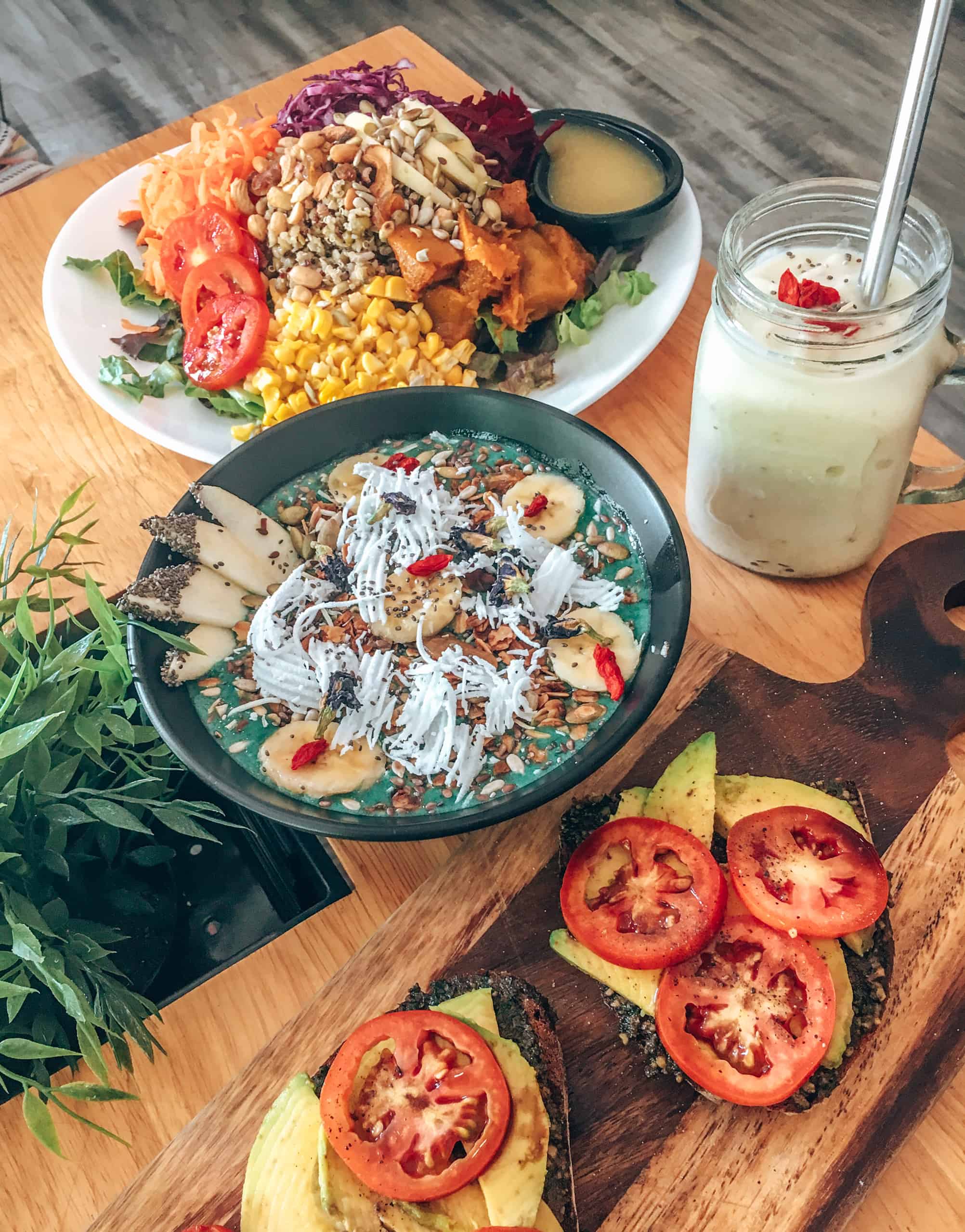 Meals at Nourish Cafe Yangon Myanmar