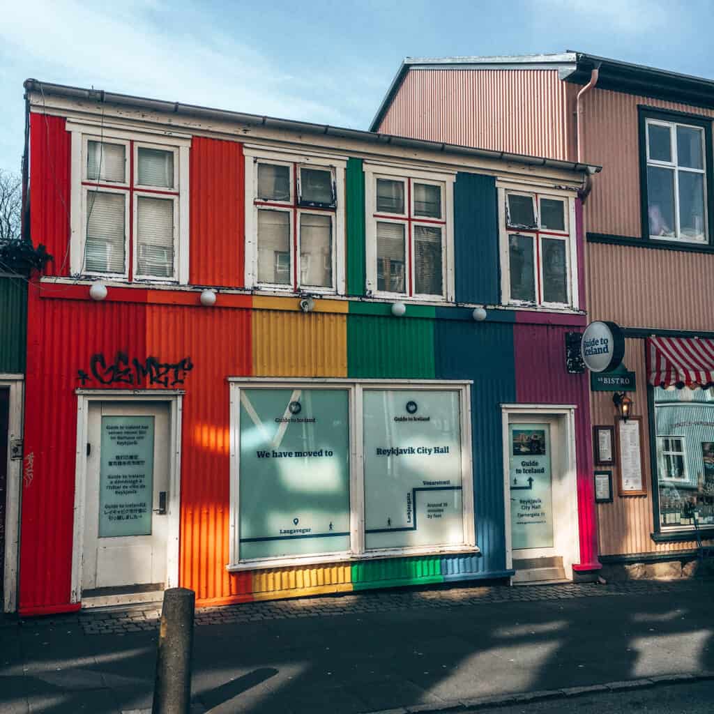 colorful house reykjavik iceland