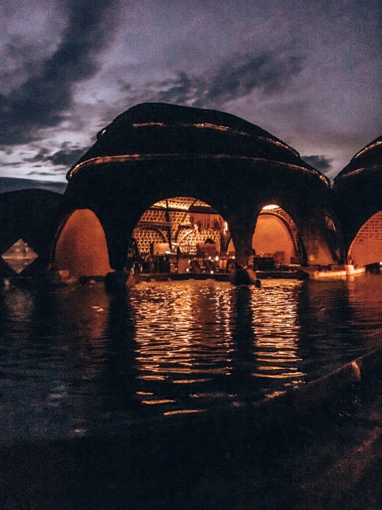 Wildcoast Tented Lodge Yala National Park main house by night