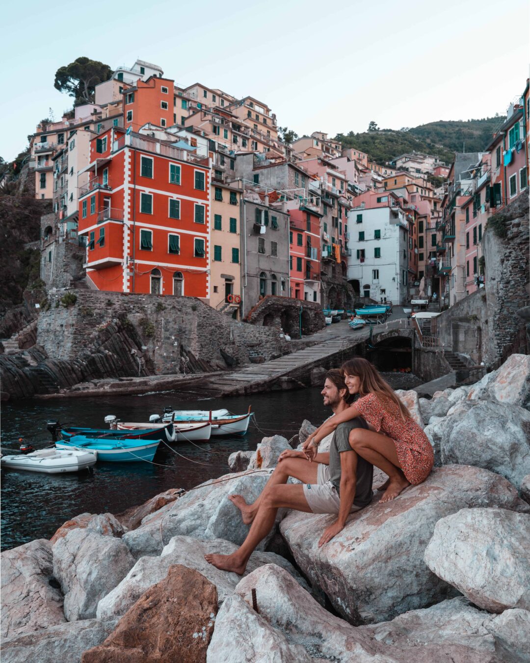 Northern Italy Road Trip - Cinque Terre Riomaggiore Couple