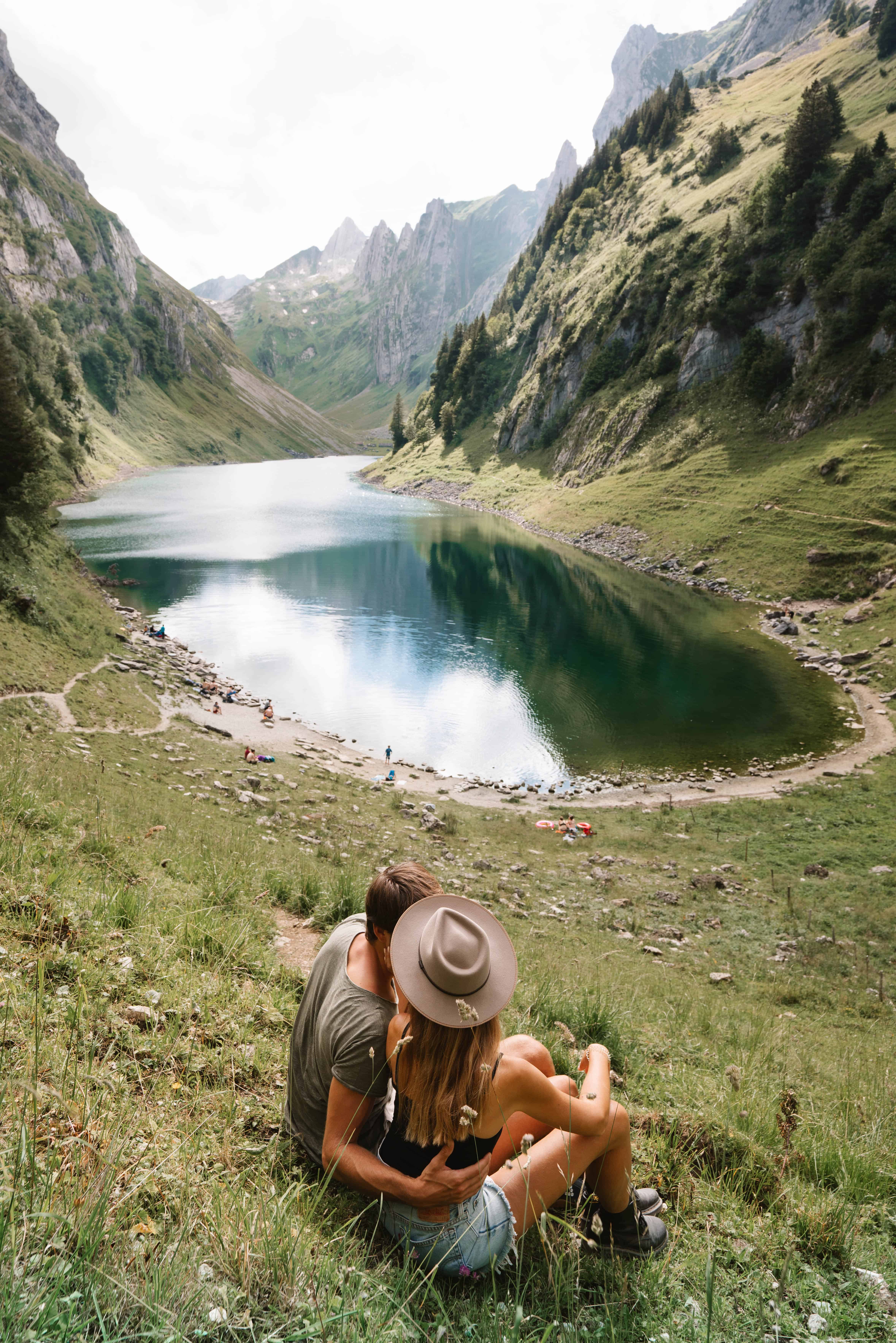 Switzerland Appenzell Fahlensee Couple