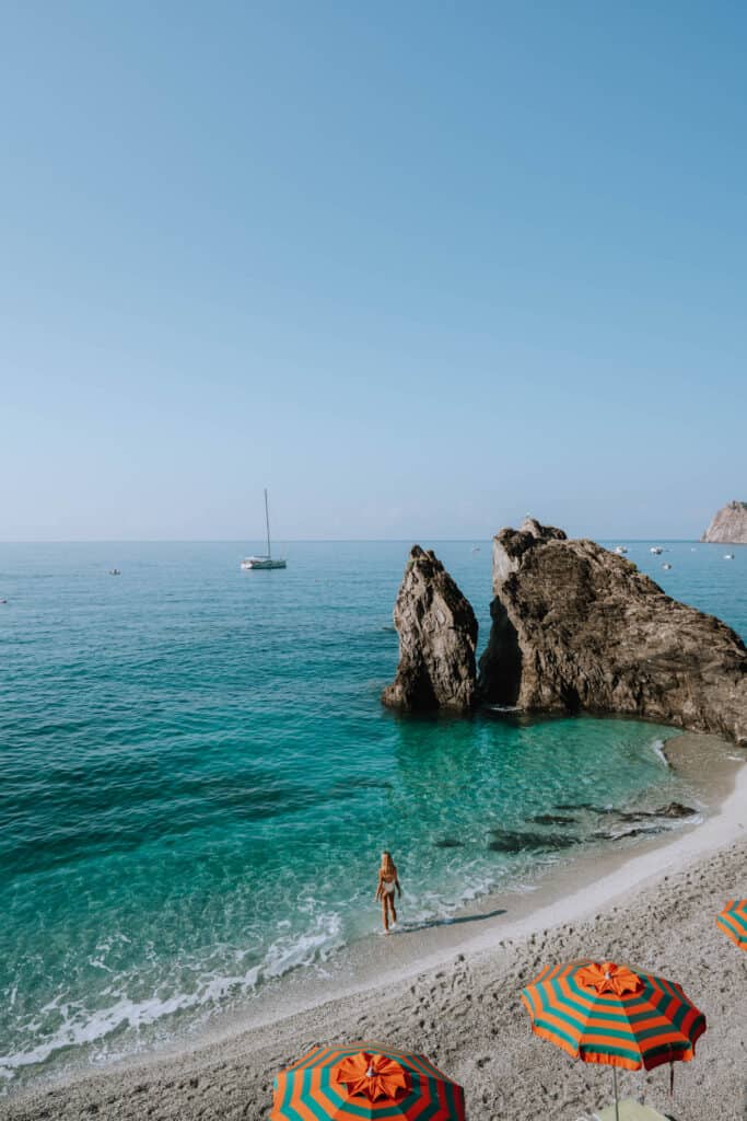 Italy Cinque Terre Monterosso Beach Woman