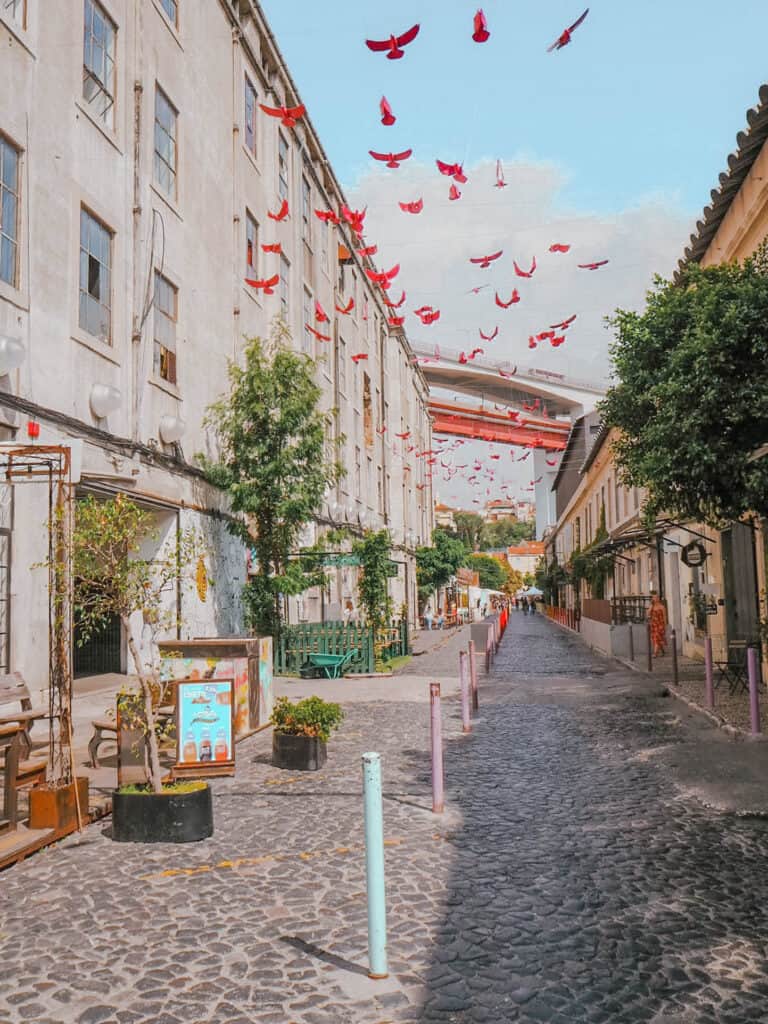 Lisbon LX Factory Street Birds