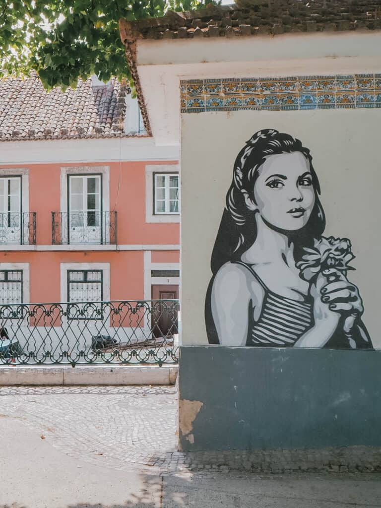 Lisbon Street Art Woman