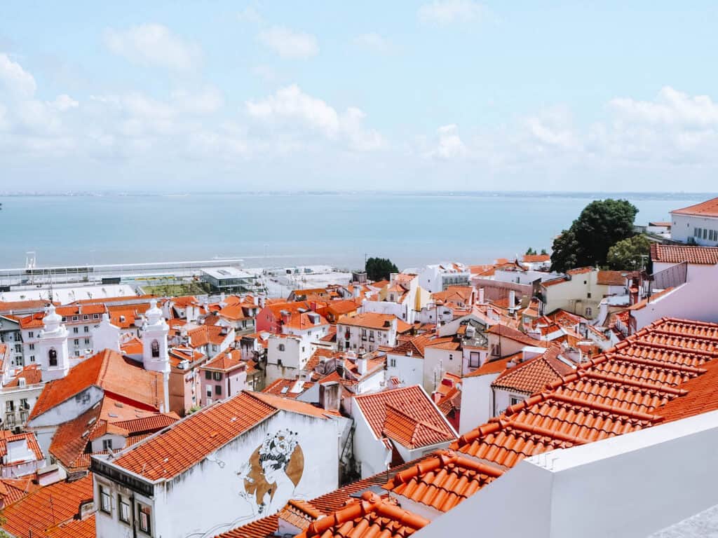 Lisbon Mirradouro Santa Lucia Panoramic Viewpoint