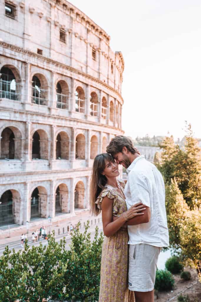 Italy Rome Colosseum Couple