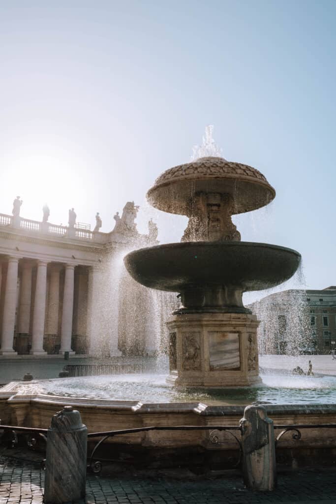 Rome Vatican City Square Fountain
