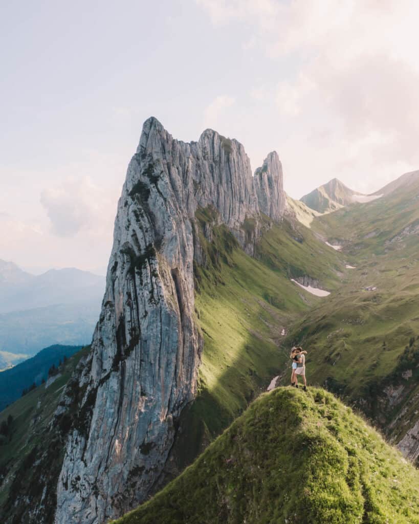 Switzerland Appenzell Saxer Luecke Drone Couple