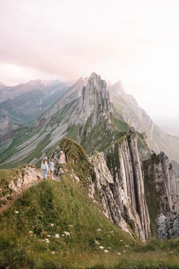 Switzerland Appenzell Schaefler Couple Sunset