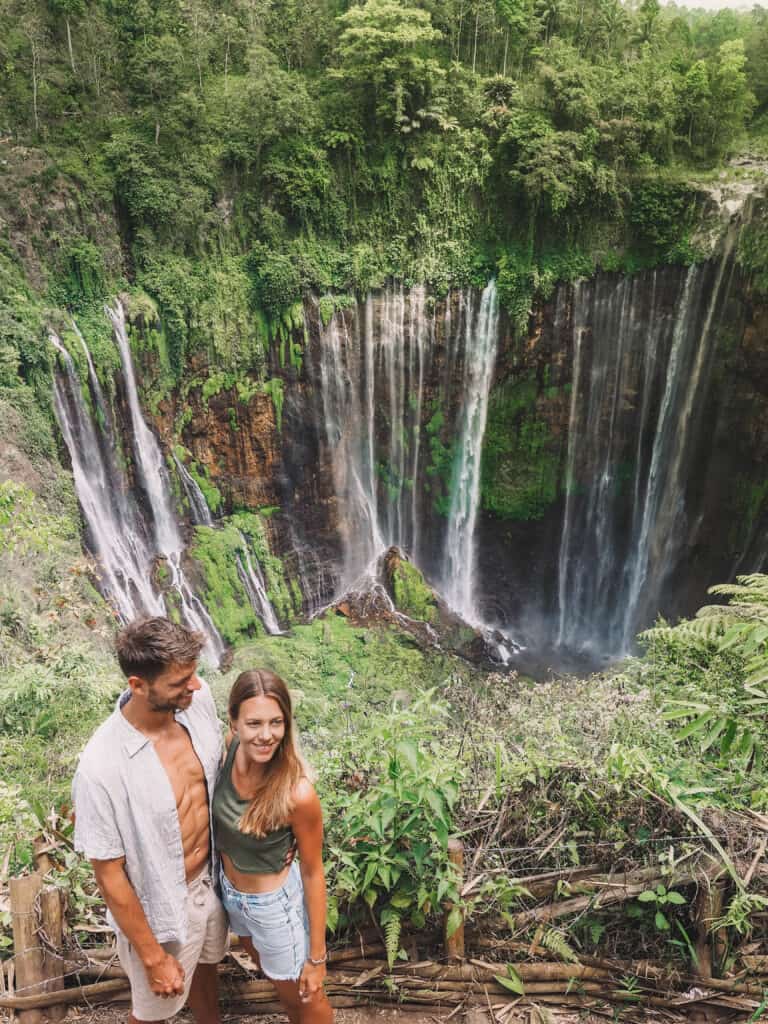 Java Tumpak Sewu Waterfall Couple