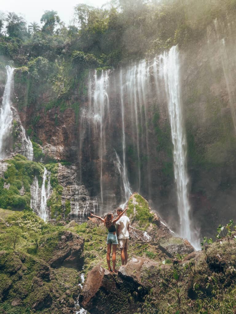 Java Tumpak Sewu Waterfall Couple