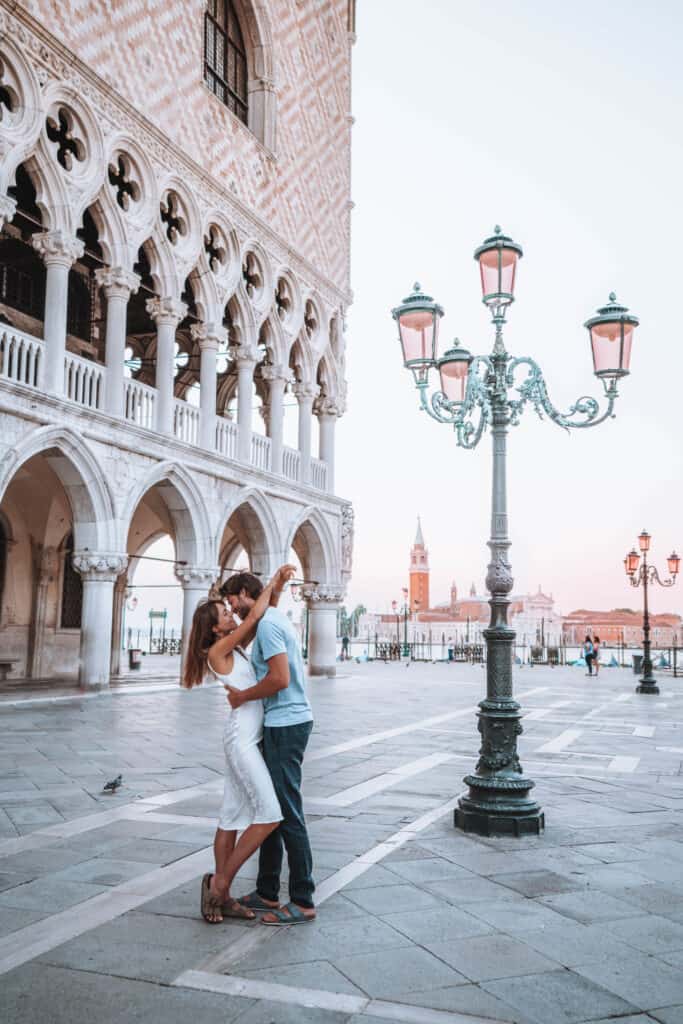 Italy Venice San Marco Square Couple