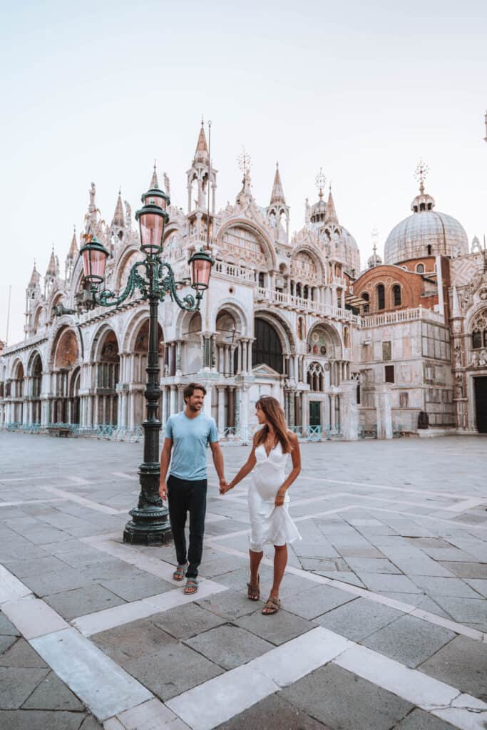 Italy Venice San Marco Square Couple