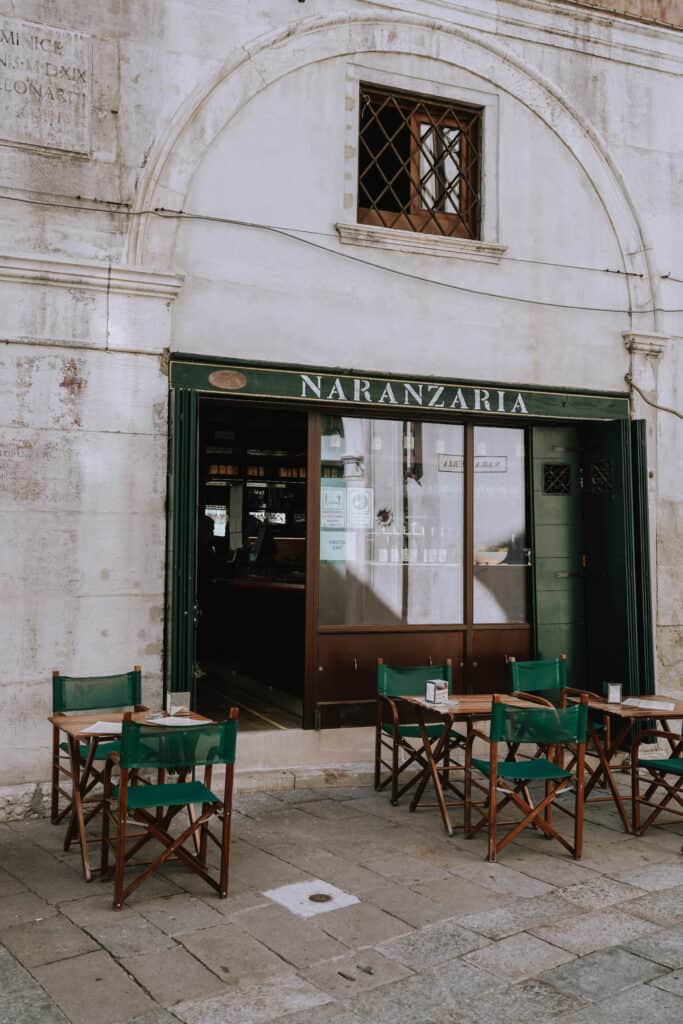 Italy Venice Cafe Naranzaria